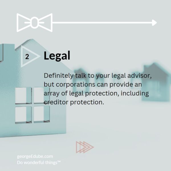 Legal reasons also exist for incorporating but speak with a lawyer.